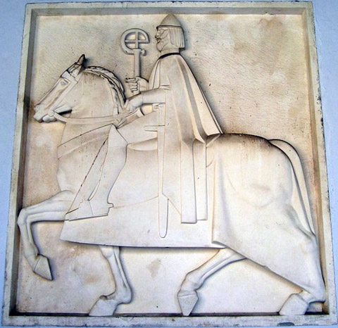 Meštrovićev prikaz biskupa i bana Petra Berislavića koji je poginuo 1520. u borbi protiv Turaka 