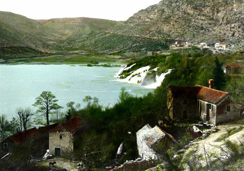  Artists' vision of Roški waterfall 